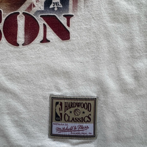 Mitchell & Ness Allen Iverson Graphic Tee - Cream - Picture 3 of 4